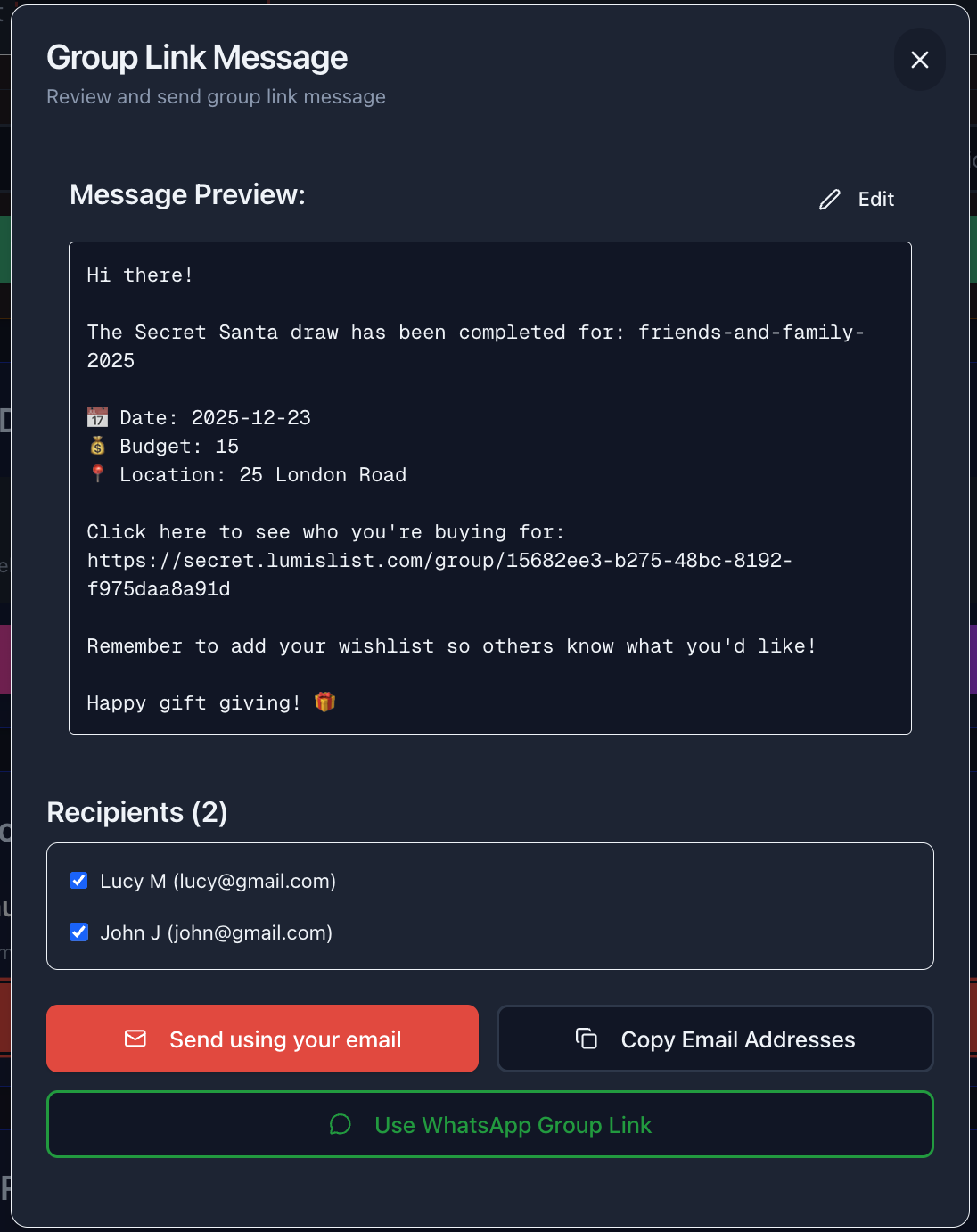 Share the Link (Step 6)
